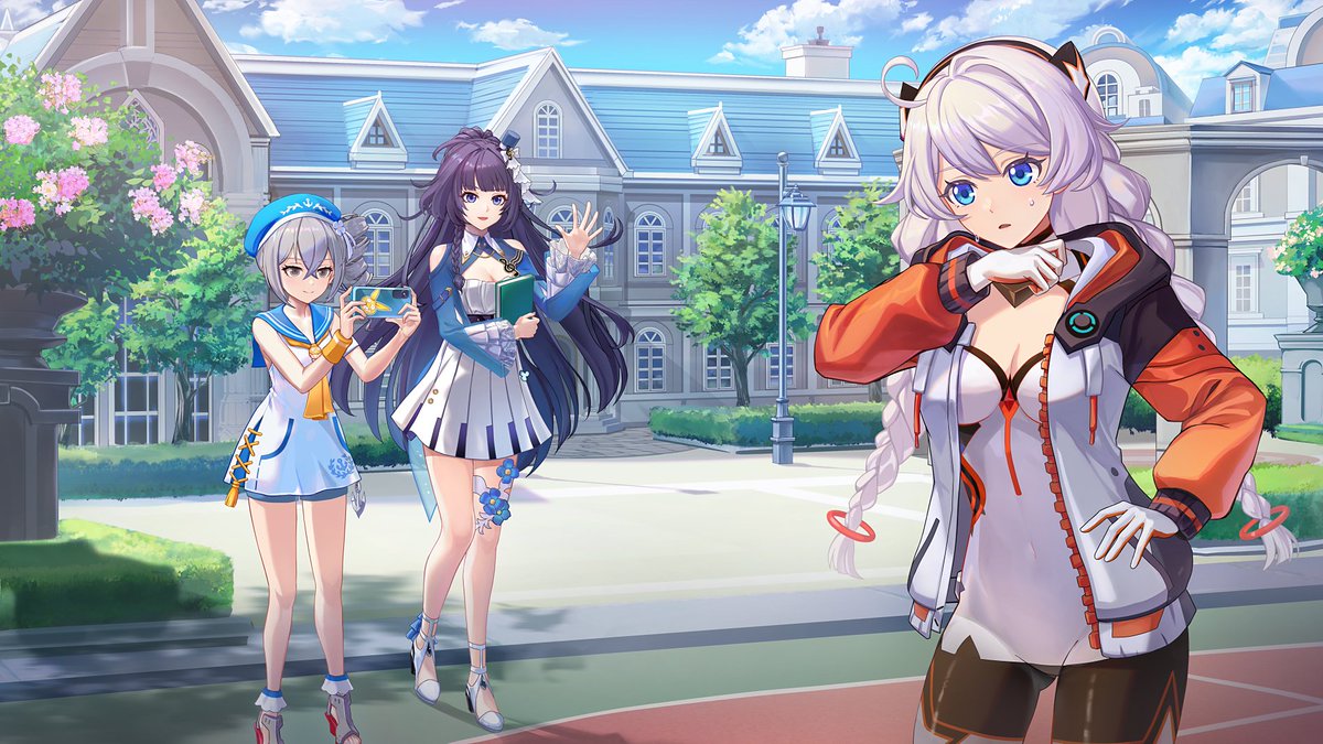 HoYoverse様 崩壊3rd PVにて キアナ＆芽衣＆ブローニャを描かせて