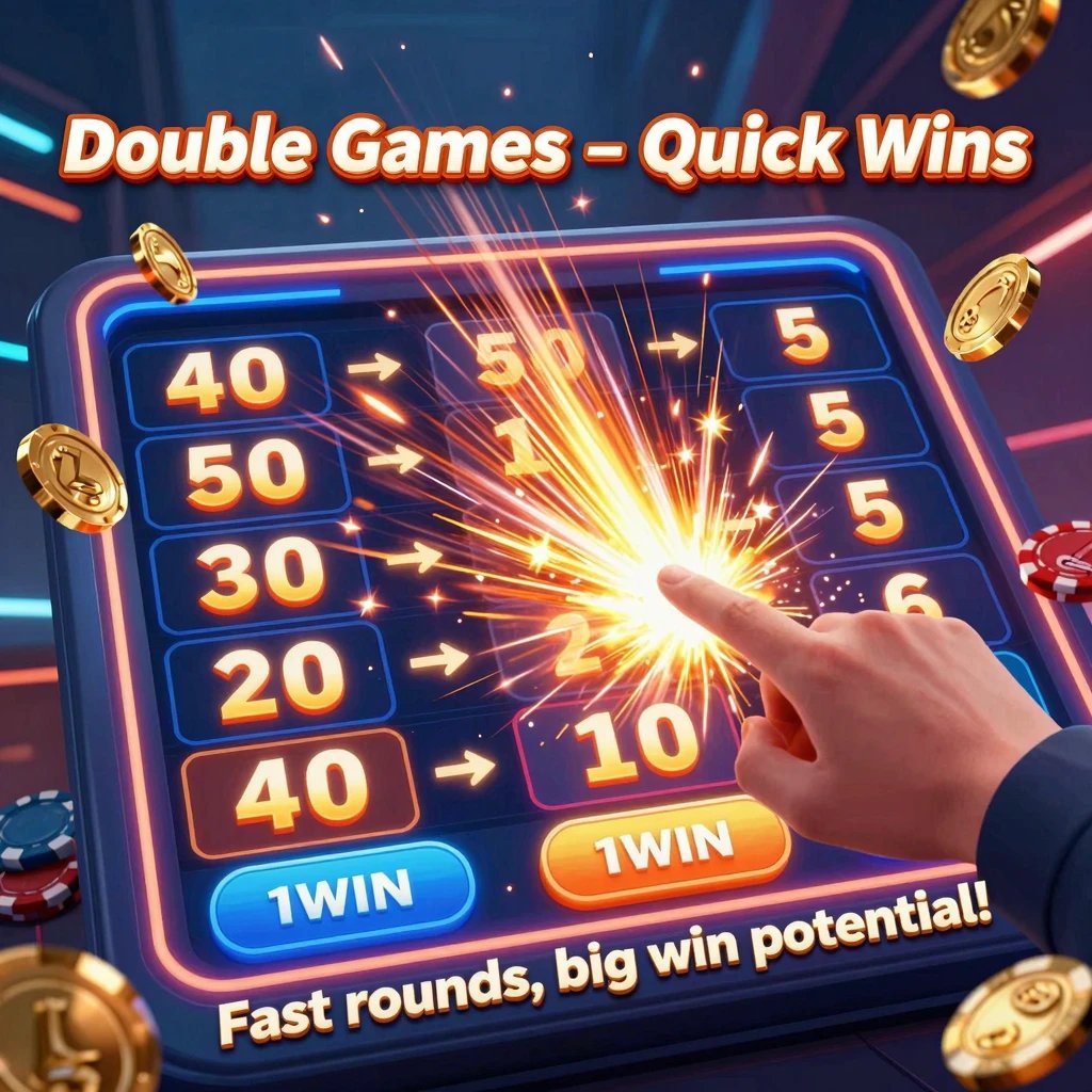 JackpotTime01's tweet image. 🎲 Bet on Double Games at 1WIN!
💡 Fun Fact: Every round has a 50/50 chance to double your stake.
🔥 Boost your wins with a 500% bonus and play fast! 
Play Double Games now and turn every round into profit! 
#DoubleGames #1WIN #FastGames #BigWins