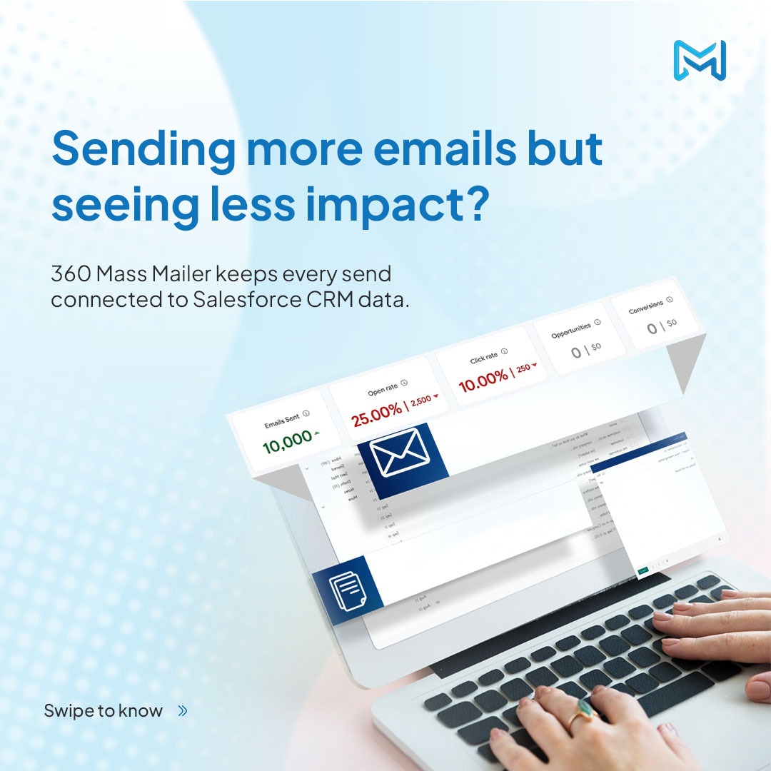 360SMSApp's tweet image. Mass email doesn’t fail from volume. It fails when sends run outside Salesforce CRM logic, causing wrong targeting, weak tracking, and messy follow-ups. 360 Mass Mailer keeps every send connected to #Salesforce.

360degreecloud.com/360-mass-maile…

#RevOps #EmailMarketing #360MassMailer