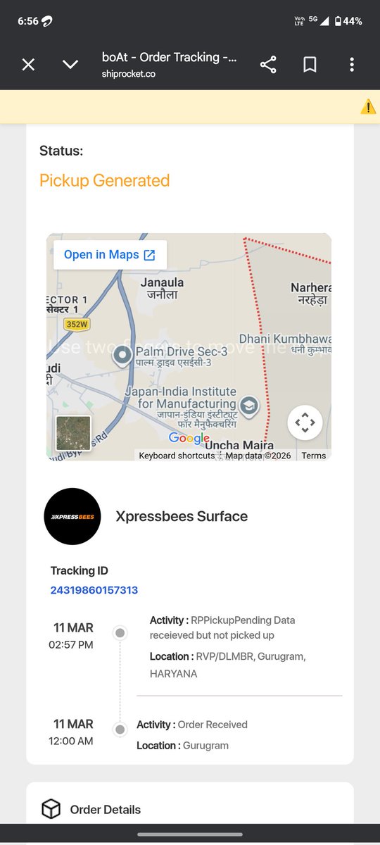 SahilB40980's tweet photo. Today no response @boAtSupport1 @RockWithboAt @amangupta0303 ,@ShiprocketCare ,@XpressBees_IN  24 hours completed boat told 2-3 days ,next time 24 to 48 hour same on your all https://t.co/aXij4IyiLq