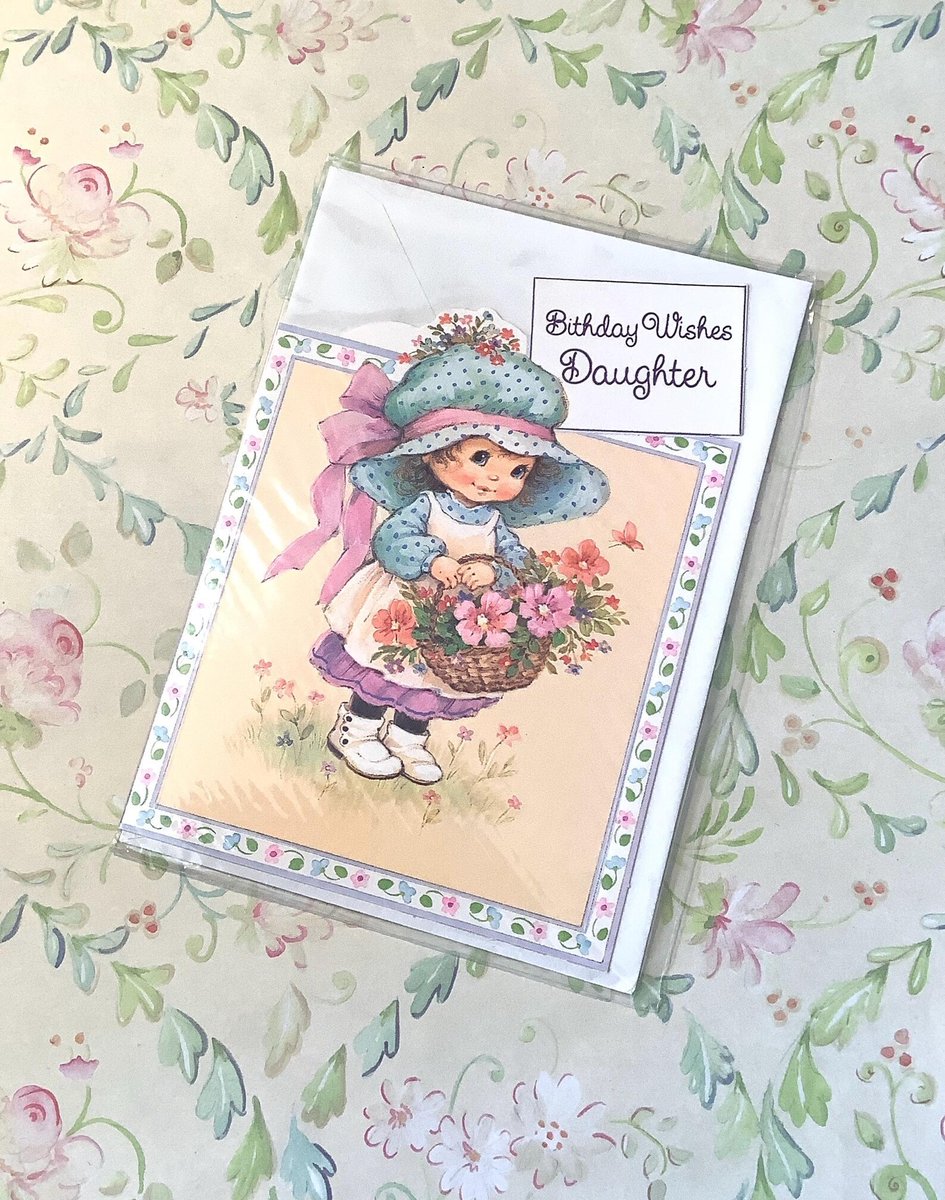 WatsonsVintage's tweet image. ONLY ONE AVAILABLE! RARE Vintage Circa 1970s ' Birthday Wishes Daughter' Card - Sweet 'Holly Hobbie' Style Girl Design - Vintage Lover Daughter Card Sweet Verse etsy.me/4rstIxl via @Etsy #VintageCards #BirthdayCards #Daughter #HollyHobbie #70snostalgia