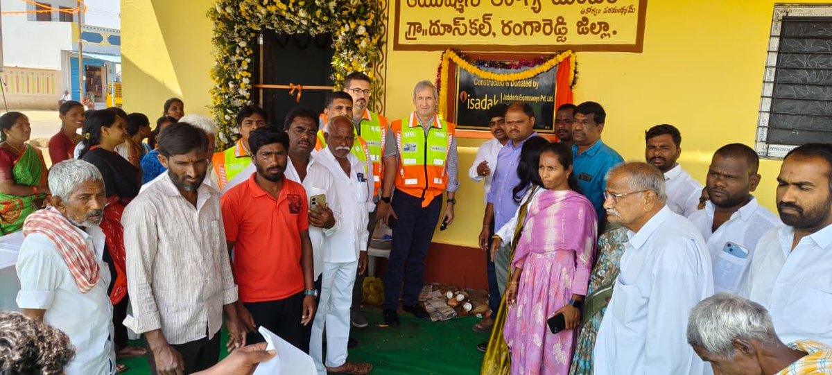 isadak_india's tweet photo. Under CSR initiatives, JEPL has completed construction of a Clinic &amp; Kitchen Hall at Duskal Village and a dedicated Toilet Block at ZP High School, Shadnagar. The 1,238 sq. ft. facility will support 750 students &amp; 24 teachers, with separate sanitation blocks for girls &amp; boys. https://t.co/XtUgpWlP8J