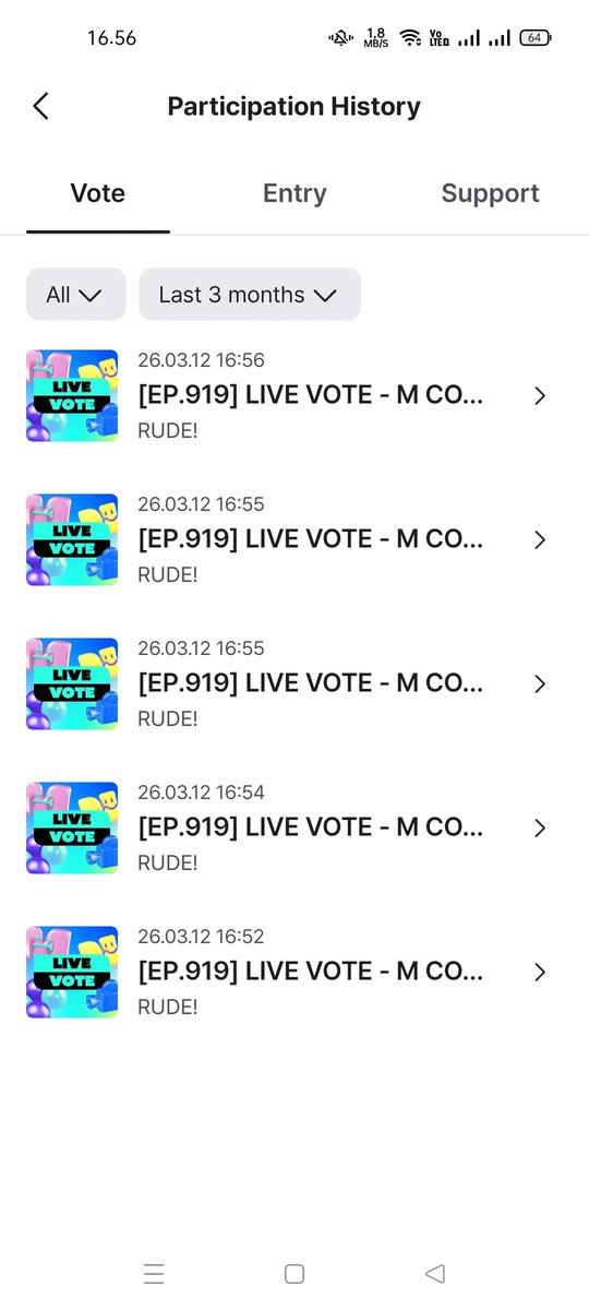 Let's go VOTE!!!!

#Hearts2Hearts #RUDE #MCOUNTDOWN