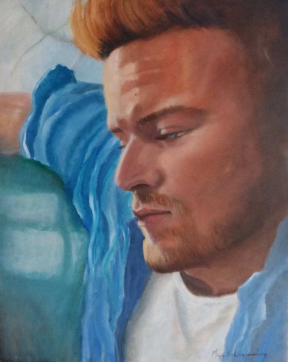magrietvanlog's tweet photo. As the series Outlander draws to a close, this is a painting of Sam Heughan aka Jamie Fraser. Sam, the cast and production crew have over the years been an inspiration to me in more ways than I can mention. Credit to the original photographer. @samheughan @outlander_starz https://t.co/fVMooJrePO