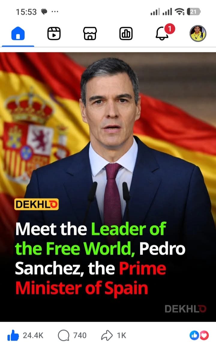 Big salute and love to you guy for your role as a lion of #spain and for victim of #muslim, #iran