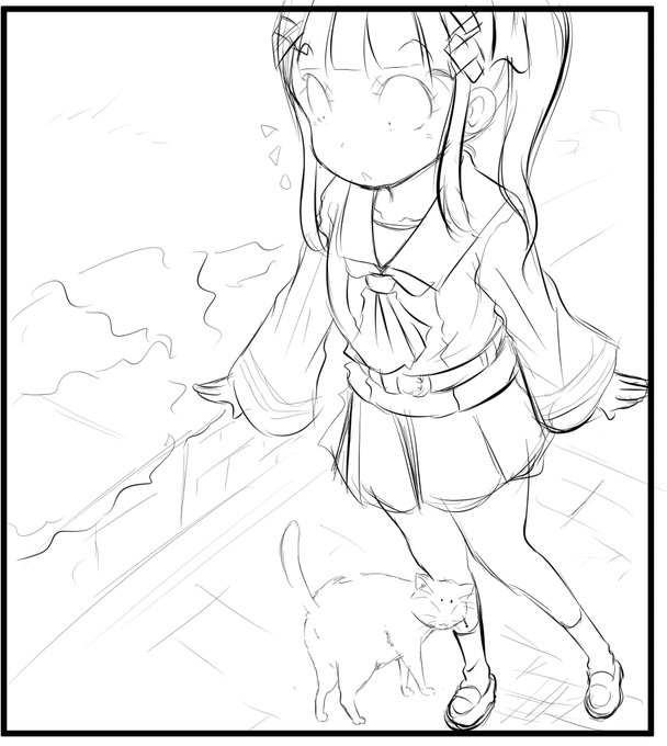 なんか心に余裕が出来てきたせいか苦手な構図も描けるようになって来たw 