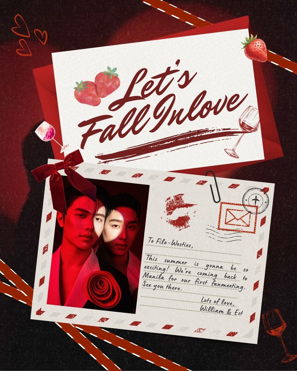 cdmentph's tweet photo. Special delivery from the postman: a summer letter from WilliamEst 💌

This cutie duo is inviting you to their first ever fanmeeting in Manila.

RSVP now before it's too late! https://t.co/RbjM4icgjW 🎟️ 

#WilliamEst #WilliamEstLovestruckInManila
#williamjkp #est_rvp #GMMTV https://t.co/d4sAzLWzUS