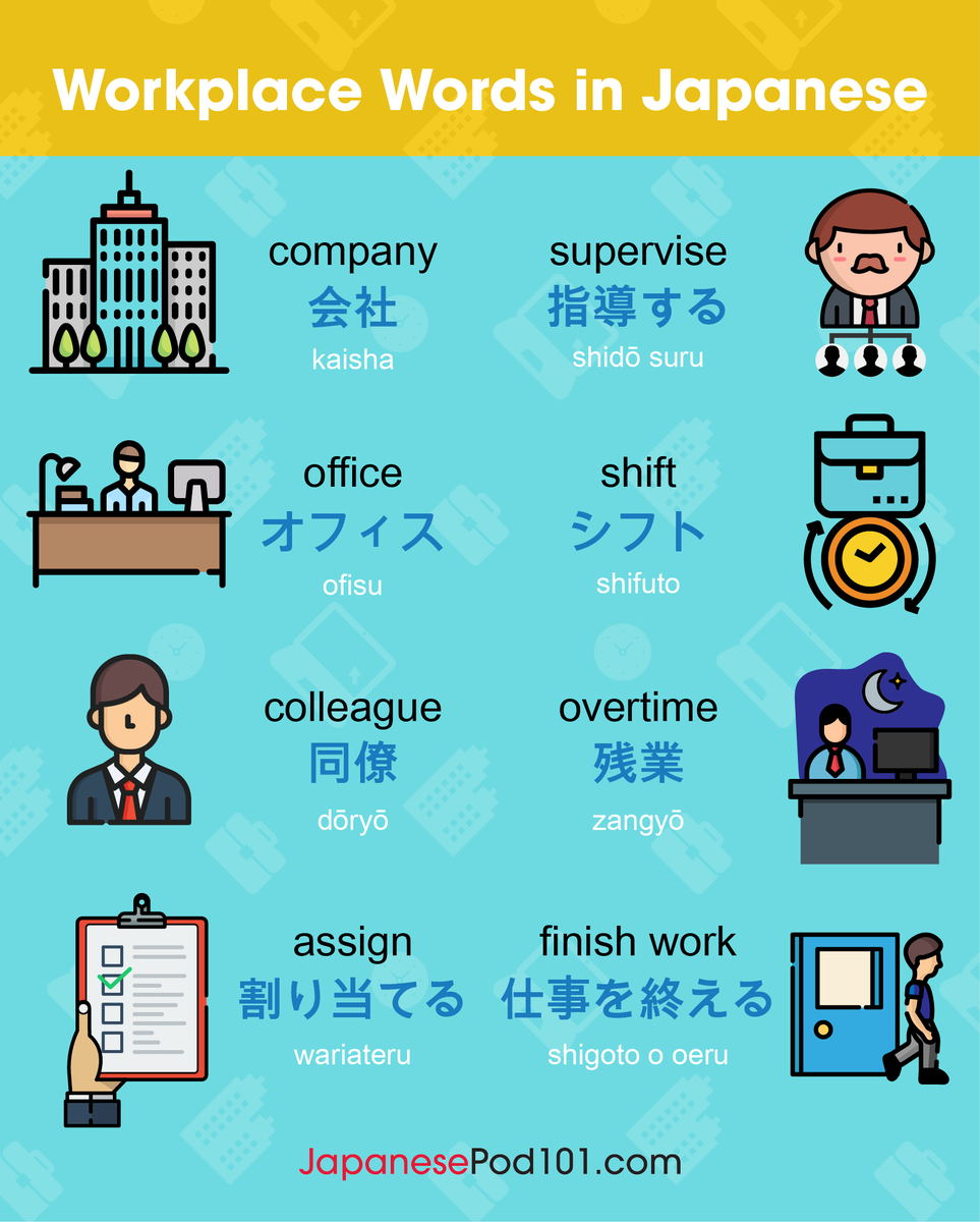 japanesepod101's tweet image. Ready to level up your Japanese? 🚀 Learn how to talk about WORK like a pro! 💼 Start your Japanese journey for FREE here: ⬇️
🔗 bit.ly/4rYrO8N

#JapaneseVocabulary #LanguageChallenge #LearnJapanese