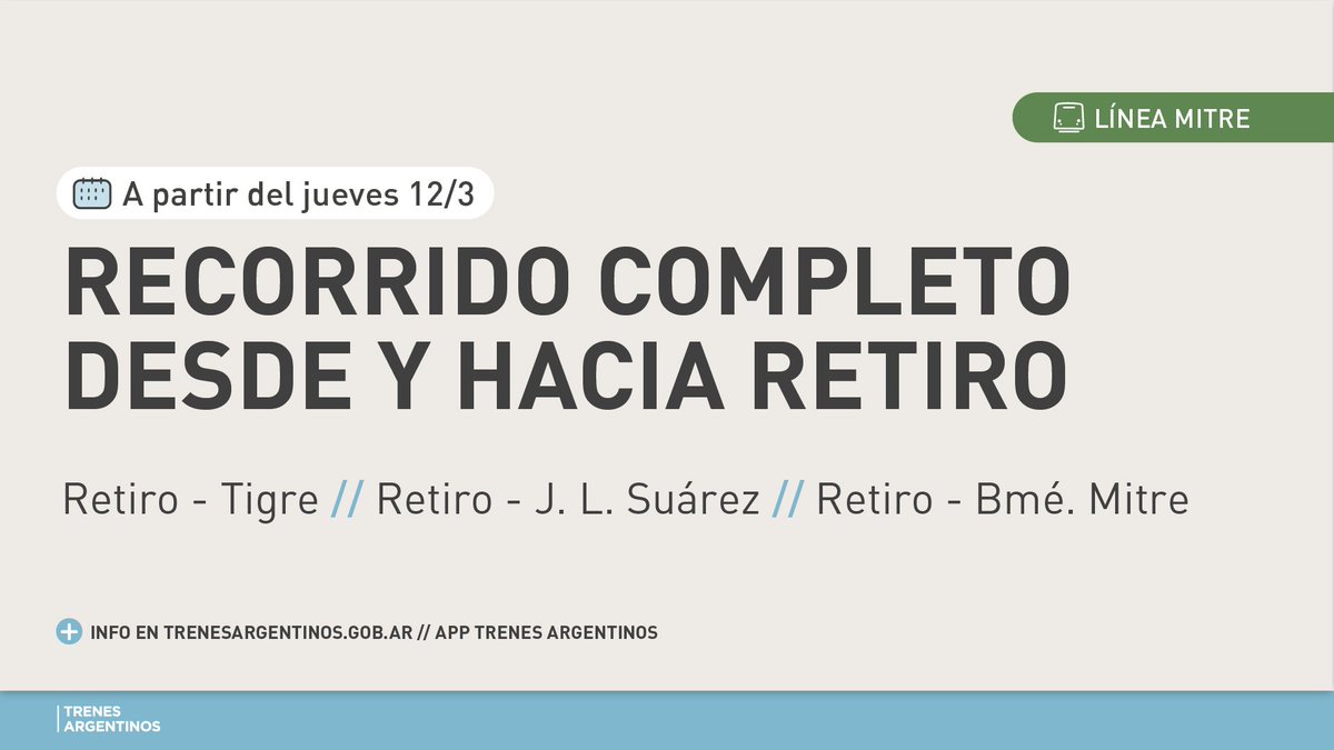 Trenes Argentinos tweet media