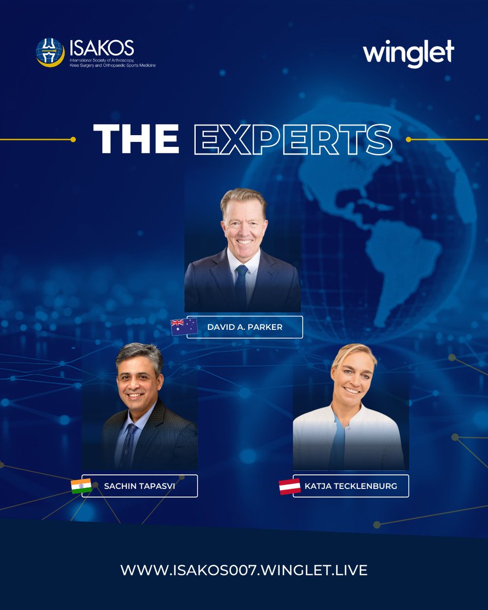 wingletedu's tweet photo. 🎯 𝗟𝗜𝗩𝗘 𝗧𝗢𝗗𝗔𝗬: Join the ISAKOS Webinar on leadership and career growth in orthopaedic sports medicine at 13:00 CET. 🔗 https://t.co/q6Ut9H5m8T #ISAKOSWebinarSeries #LeadershipInMedicine #SportsMedicine #Orthopedics #MedicalEducation #GenderDiversity #WingletCommunity https://t.co/MyV3mCiObZ