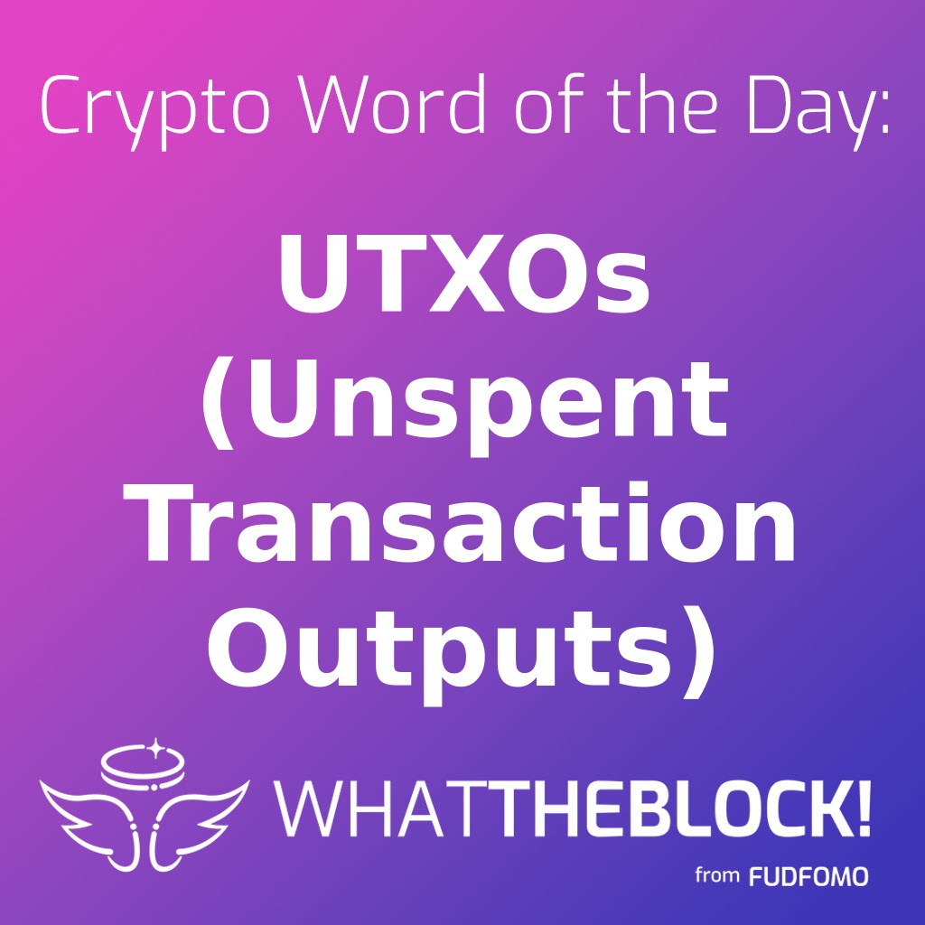 fudfomogroup's tweet photo. 🔐 Crypto Word of the Day: UTXOs (Unspent Transaction Outputs)
Suppose you owned a jar of coins, where each coin has a specific value. In the world of cryptocurrency, ...
https://t.co/H3qQGn7foQ
#Crypto #Blockchain #WhatTheBlock https://t.co/Rc1p2QLYcQ