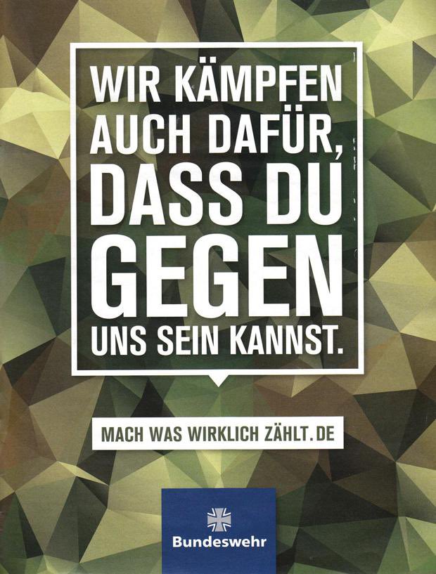 wir kämpfen auch dafür, dass du gegen uns sein kannst, aber nur außerhalb der Schulzeiten oder für 20€ Verwarngeld oder ihr werdet von einer Kette an Lehrkräften daran gehindert