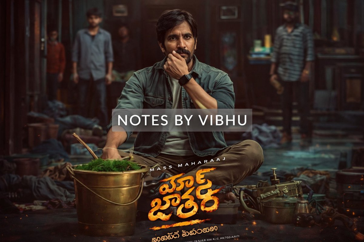 VibheshRajput's tweet photo. 🎬 Just watched Mass Jathara on Netflix! A full-on mass entertainer with strong action by Ravi Teja.

Read my short review on Notes by Vibhu 👇
 https://t.co/KflqEG3KBq
#MassJathara #RaviTeja #Netflix #NotesByVibhu 🎥🔥 https://t.co/CDhTDQz5e3