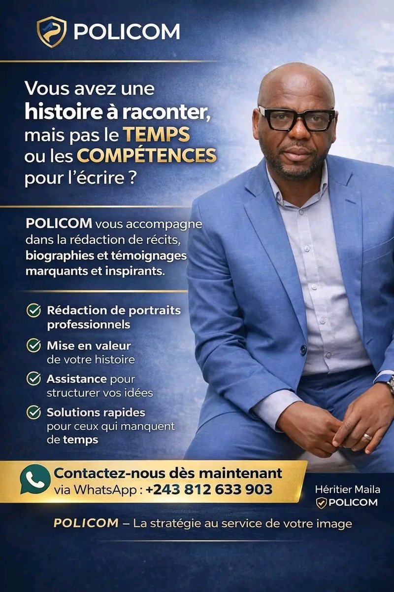MailaHeritier's tweet photo. Vous avez une histoire à raconter ou une expérience à partager mais pas le temps  pour l’écrire ou vous ne savez par où commencer ?
POLICOM est là pour vous aider à structurer et rédiger votre récit. Contactez-nous maintenant ! https://t.co/D7OAHCKrpF