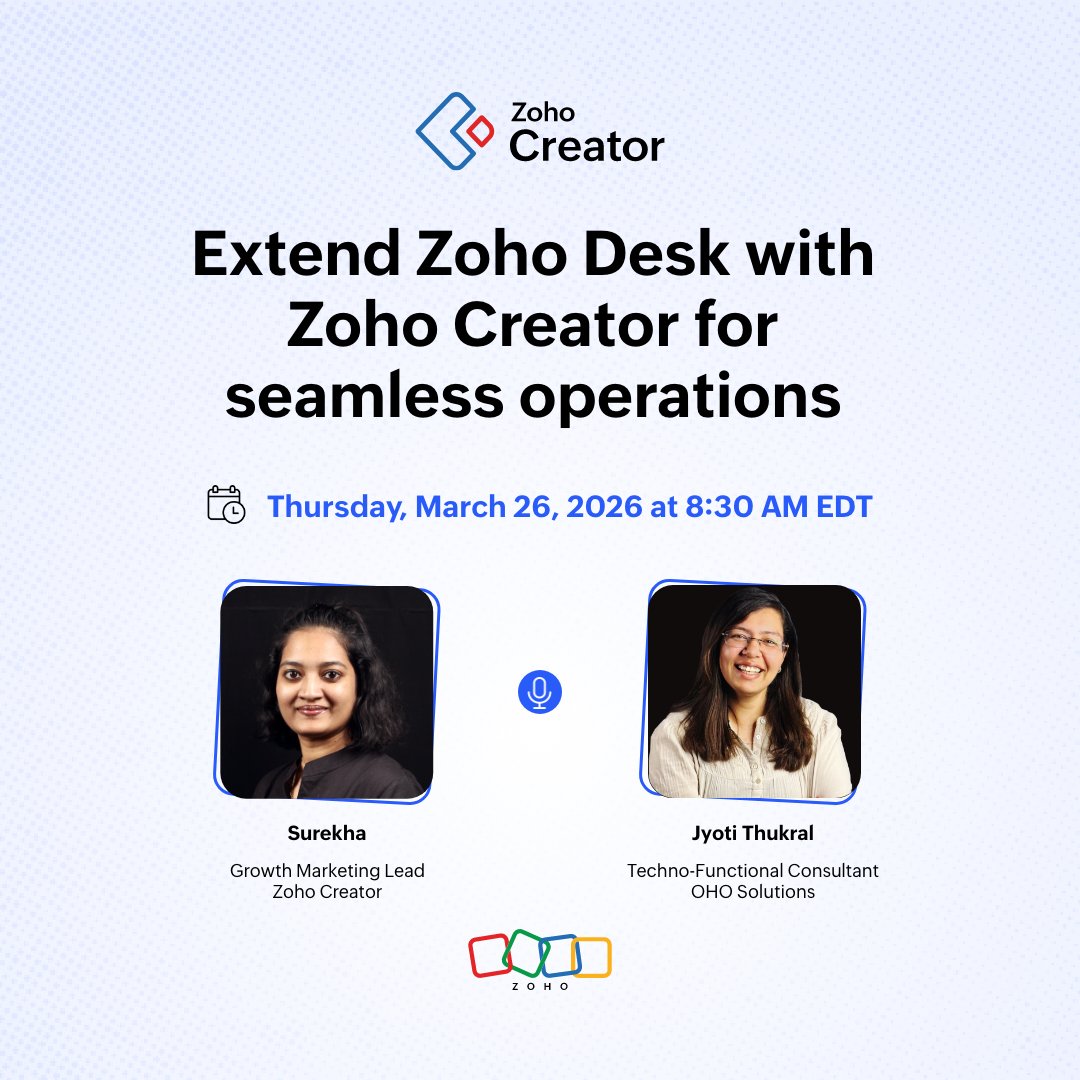 Zoho Creator tweet media