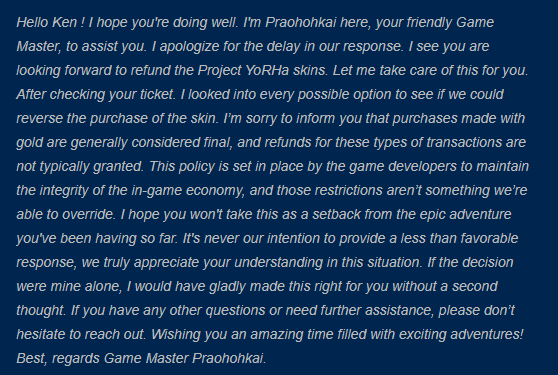 atDeWayne's tweet photo. Yeah Kiri 2B skin wasn't hitting with me so I tried to get a refund... GGs https://t.co/F9RMgZC6w0