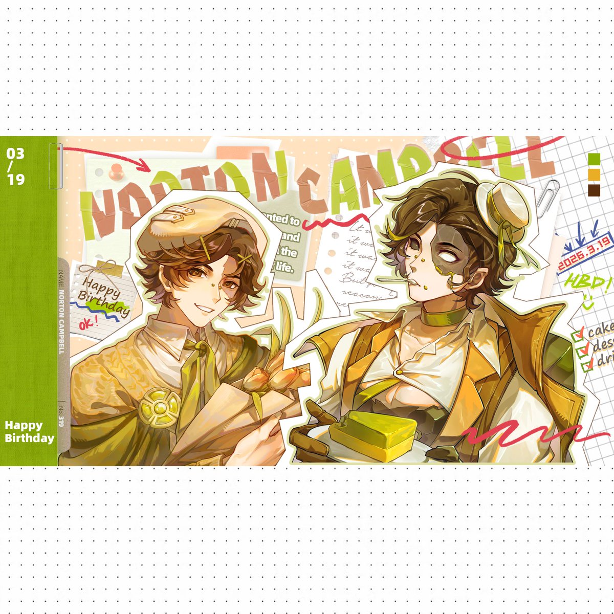 A set of Birthday outfit designs for Norton ✍️
The 3rd and 4th pic not by me.