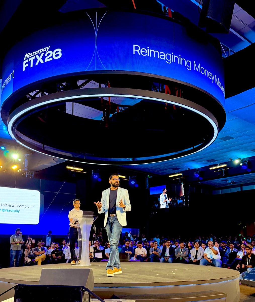 shashank_kr's tweet photo. At the Fintech Stage, talking about Reimagining Money Movement

#RazorpayFTX26 https://t.co/jwljhW7aeS