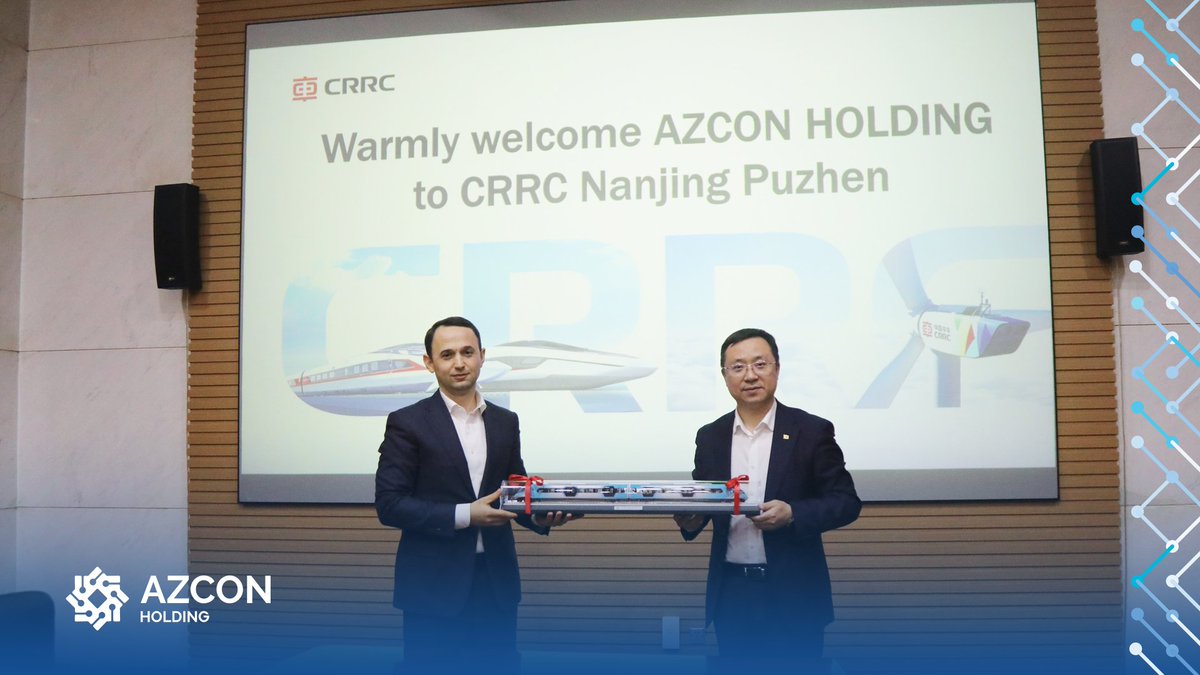 ✅ AZCON Holding-in icraçı direktoru Şahin Babayevin rəhbərlik etdiyi nümayəndə heyəti dəmir yolu nəqliyyatı avadanlıqları üzrə dünyanın ən böyük təchizatçısı olan Çin Dəmiryol Vaqon Korporasiyasının “CRRC Nanjing Puzhen” şirkəti ilə görüş keçirib.

#AZCON