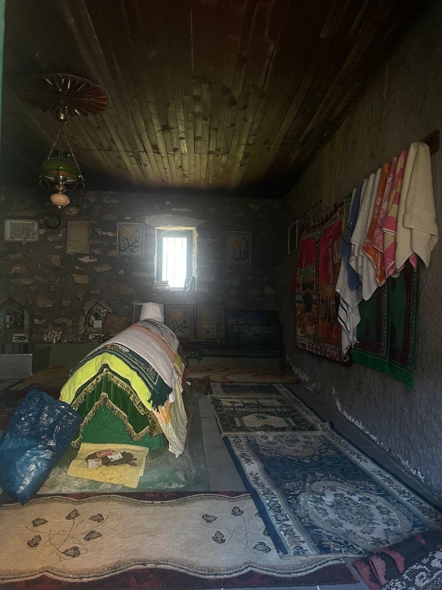 The tomb of Sabbatai Zvi in Ultzin (Montenegro). Present days. Every day the followers bring new towels for morning washing and money. They think he is still alive.