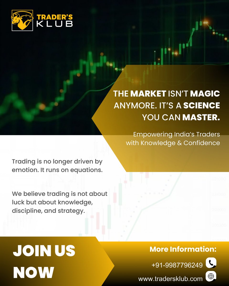 Wealthwithankit's tweet photo. 📈 The Market Isn’t Magic Anymore  It’s a Science You Can Master.
Trading today isn’t about luck or guesswork.
📩 Join Us Now
🌐 https://t.co/U0wjtpFJoe
📞 +91 99877 96249
⚠️ Trading in financial markets involves risk.
#TradingEducation #StockMarketIndia #TraderLife #LearnTrading https://t.co/L5MfSeVeEC