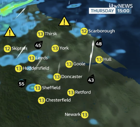 Good morning. #Weather: Cloudy with winds strengthening and rain ...