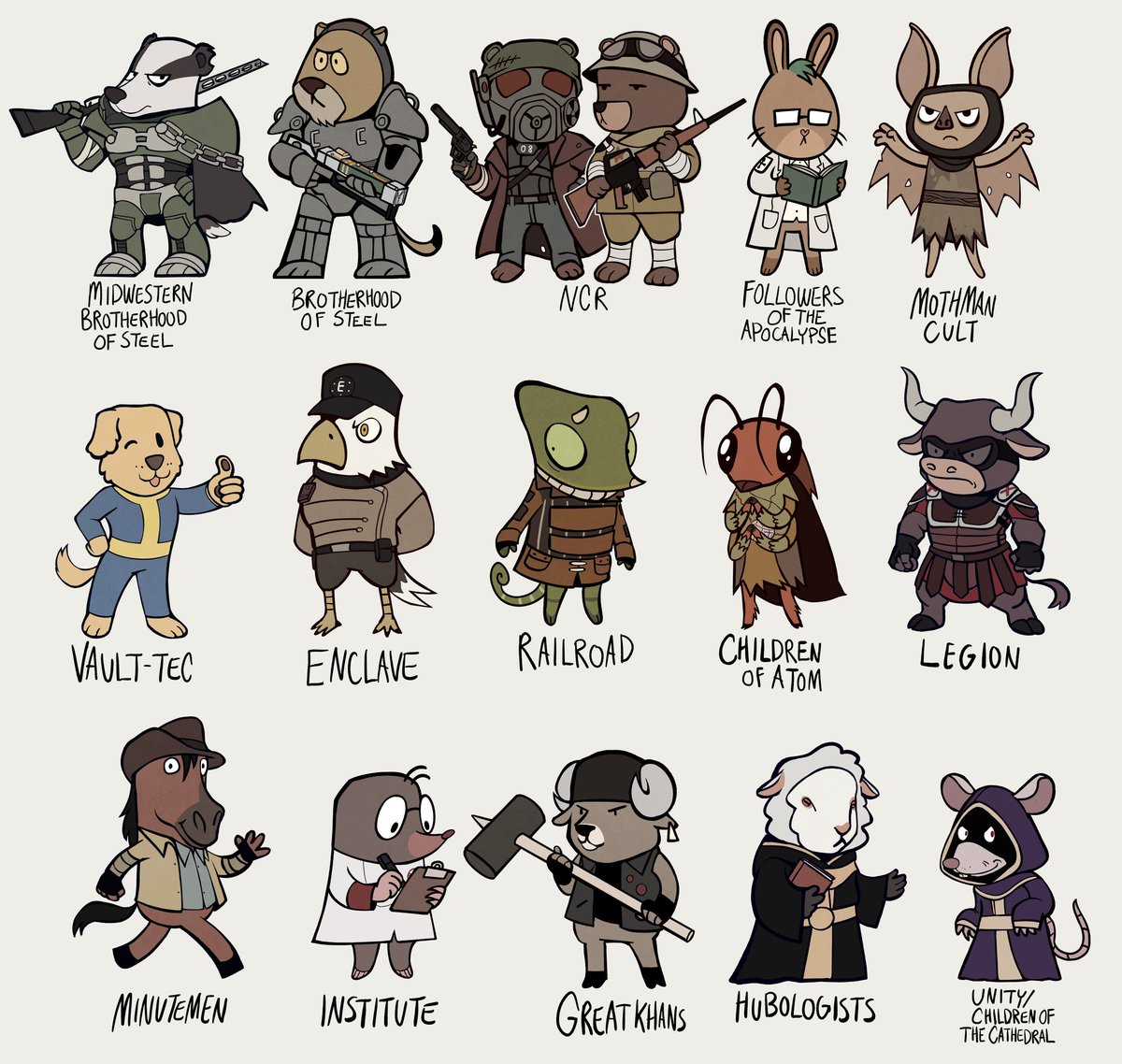 happy little fallout critters