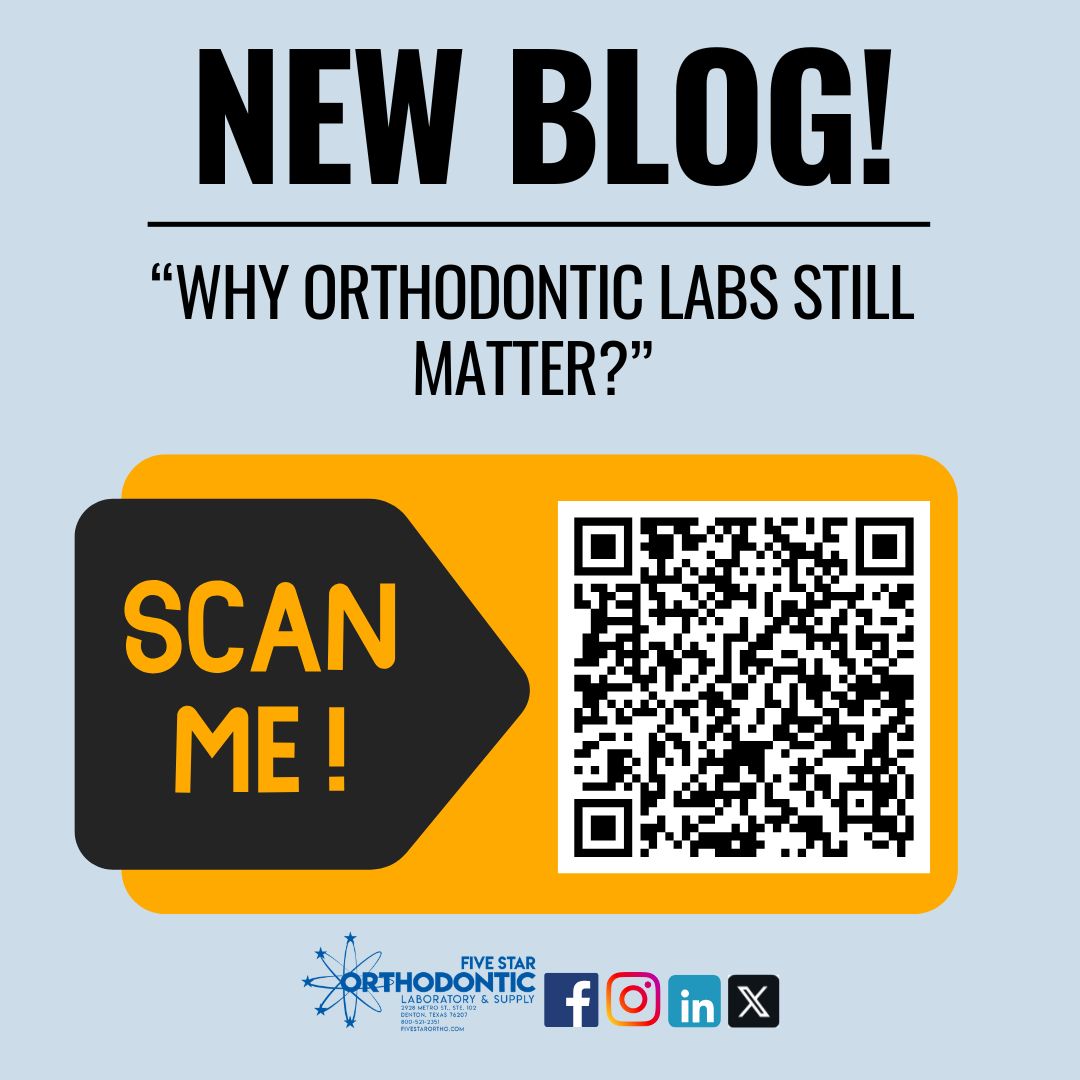 💡 Think going fully digital means you don’t need an orthodontic lab? Think again. Scan the QR code and see for yourself why Ortho labs matter!
#DigitalOrthodontics #OrthodonticLab #FiveStarOrtho #DentalTechnology