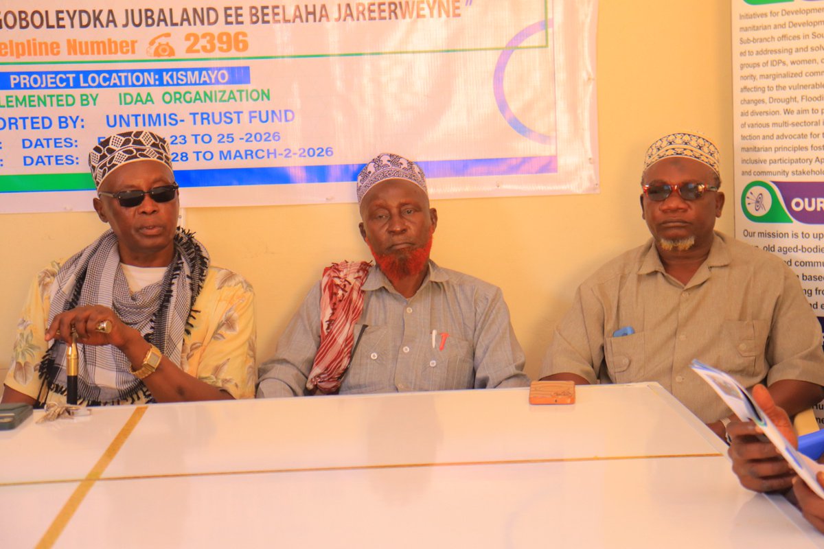 Interna31461400's tweet photo. The community based peace building, and reconciliation proj was successfully implemented in Kismayo and  supported 60 individuals.  It focused on thier participatory rights.  improved community awareness  claim their rights to participate in peace &amp; Reconcil.efforts in Jubaland. https://t.co/UfYFwoPiBm
