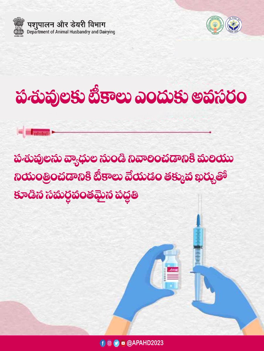 Andhra Pradesh Animal Husbandry Department tweet media