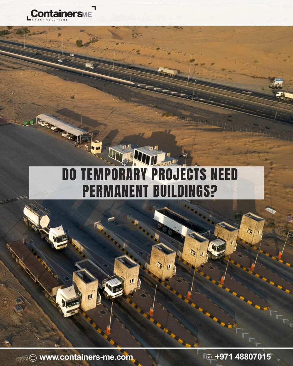 Containers_me's tweet image. Do Temporary Projects Need Permanent Buildings? 

Modular containers are a smarter solution for temporary projects.

#modularcontainers #modularconstruction #temporaryprojects #containeroffice