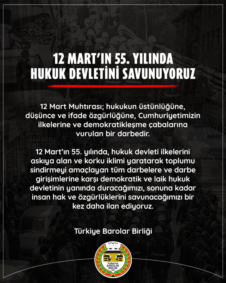 Türkiye Barolar Birliği tweet media
