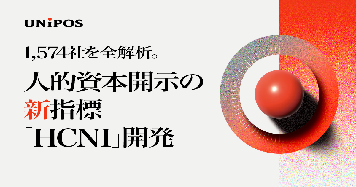 unipos_official's tweet image. ／
人的資本開示の「語りの質」を定量化する新指標を #Unipos が開発
＼

上場企業に義務化された人的資本開示の「語りの質」を定量化する独自指標「Human Capital Narrative Index」を開発したことを発表します！
HCNIは東証プライム市場1,574社をデータベースに分析・構築しました。

📈