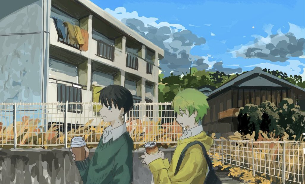 Ohari_owari's tweet photo. 緑髪の子と黒髪少年の一次創作を描いています。
物寂しい雰囲気が好きです。

全反応巡回します!

#春の創作クラスターフォロー祭り
#絵描きさんと繋がりたい
#絵柄が好みって人にフォローされたい https://t.co/6sV6bqgOKB