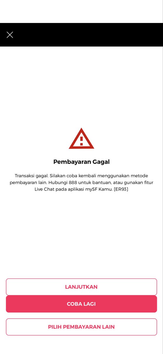setiiadidicky's tweet photo. @smartfrencare halo min, kok setiap payment selalu gagal kenapa ya? https://t.co/BJDo5oOfL6