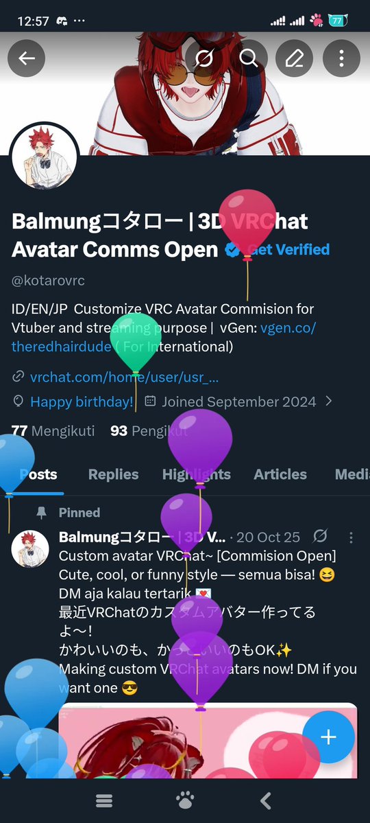 Balmungコタロー | 3D VRChat Avatar Comms Open tweet media