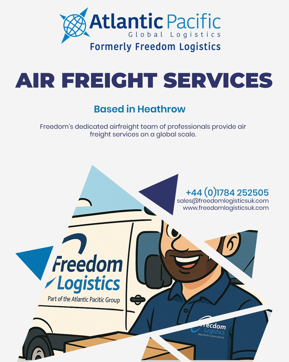 Freedom's business activities have now been transferred to Atlantic Pacific Global Logistics - providing air freight solutions for over 25 years.
freedomlogisticsuk.com
#airfreight  #logistics  #FreedomLogistics  #AtlanticPacific