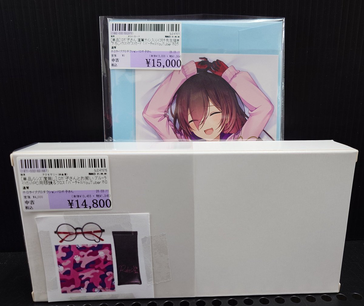 ホロライブ コミケ96 C96 直筆サイン入り 缶バッジ ロボ子 ロボ子さん
