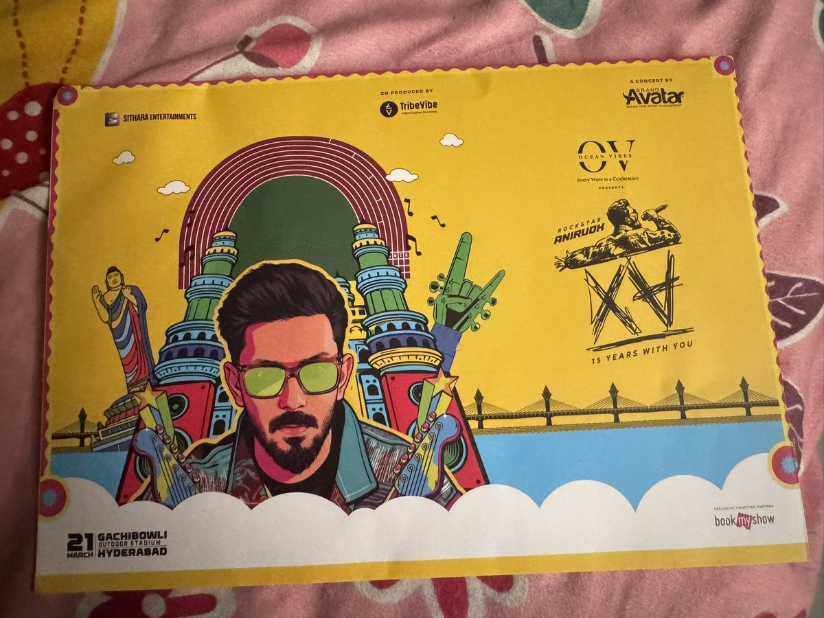 SatyaDevVS's tweet photo. 2 Rockstar Fanpit passes for Anirudh XV concert on 21st March 

Let me know if anyone is interested passes in hand now for BMS Price
#Hyderabad #anirudh #anriudhconcert #anirudhxv #concert https://t.co/L86AxA52ju