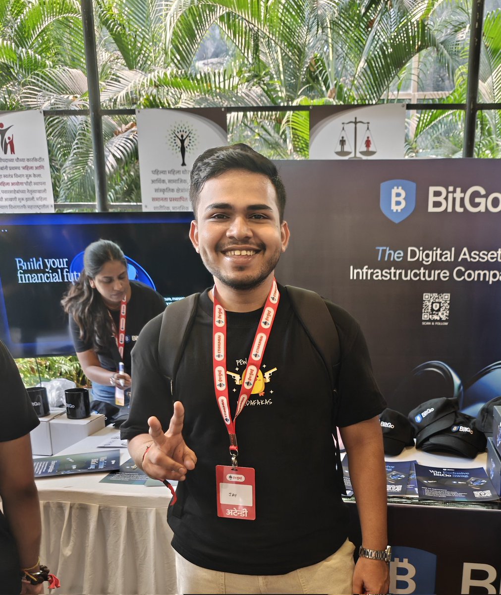 JayPTwts's tweet photo. #ETHMUMBAI2026 @BitGo https://t.co/e3d8MU7fNj