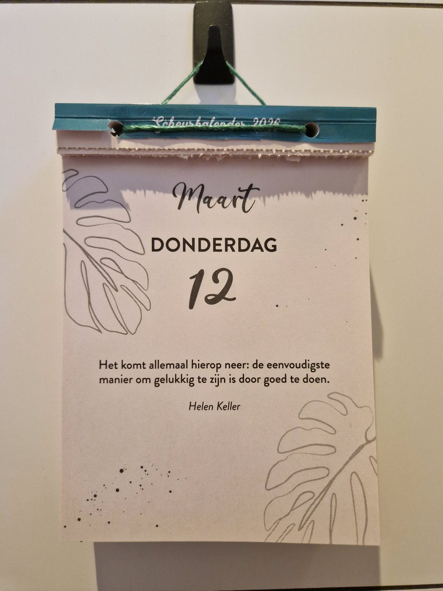 Ik heb een spreuken kalender 😁