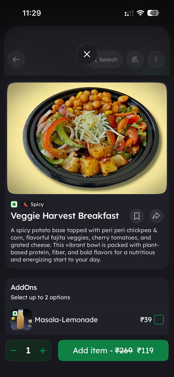 LitWhatchamacal's tweet photo. @FreshMenu please explain this ??? https://t.co/zqBL2PTJ7j