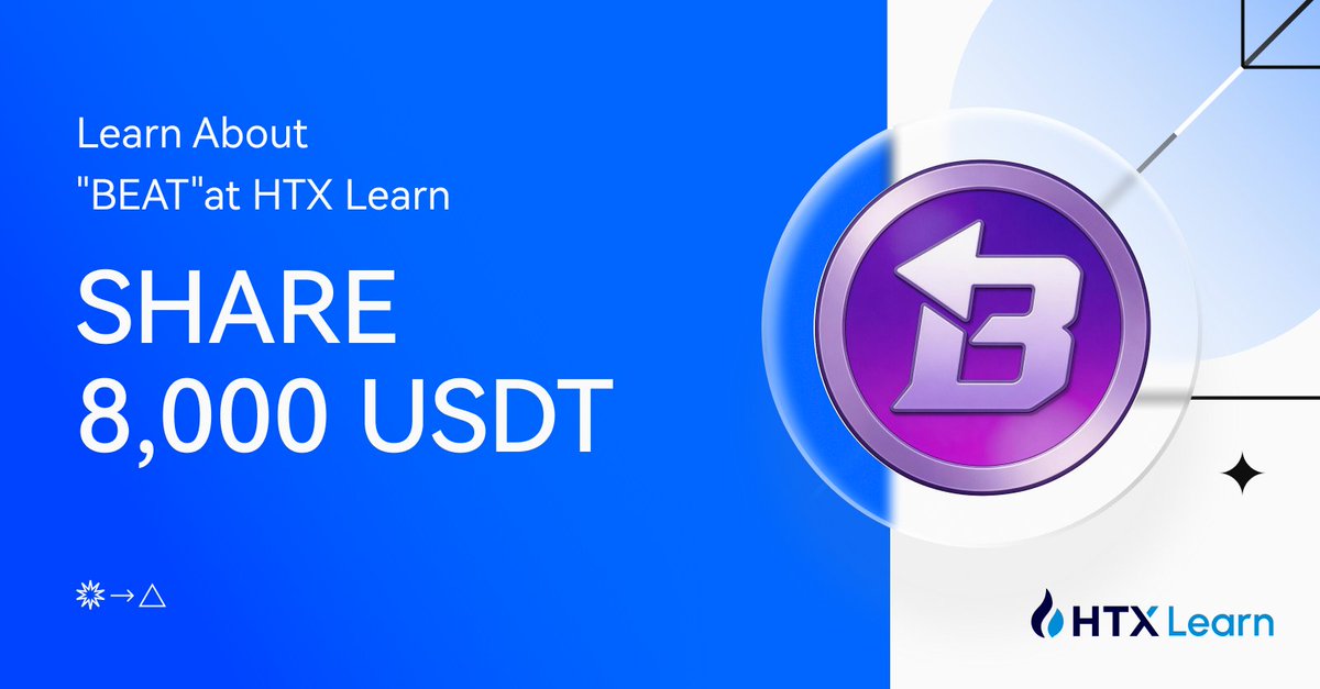 🔥HTX Learn &amp; Earn!
Share $8,000 in Rewards
𝗥𝗲𝘄𝗮𝗿𝗱 𝟭:
✅RT + Ace the Quiz: bit.ly/3vKqAWw
✅Follow   <a href="/HTXAcademy/">HTX Academy</a>+ <a href="/Audiera_web3/">Audiera🟣🎵</a>
✅Fill out the form: bit.ly/3P2QRsM
𝗥𝗲𝘄𝗮𝗿𝗱 𝟮:
✅Nail all questions correctly
🌞Join now for a chance to win!