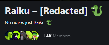 Raiku - [Redacted] 🐉