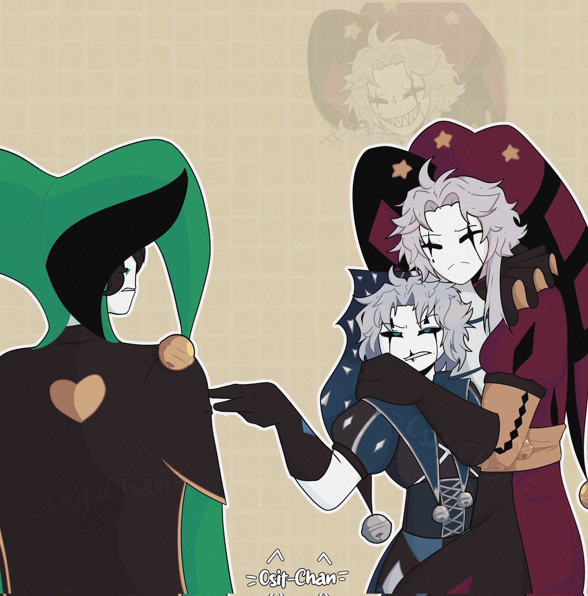 ositchan's tweet photo. Hace tiempo que no subo algo aquí fuaaaah, pero aquí dejo un dibujo que termine hace tiempo
.
It's been a while since I've posted anything here, but here's a drawing I finished a while ago.

#digitalart #ibispaintx  #thefreakcircus #thefreakcircuspierrot #thefreakcircusharlequin https://t.co/kIMsqHin72