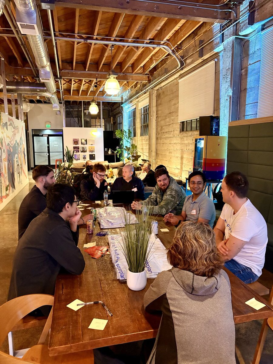 superplanehq's tweet photo. Full house today at our Agents Unconf event at the House of AI in San Francisco 🙌

We loved meeting so many new people and diving into conversations around different agentic topics. 

Thanks to everyone who joined and shared their ideas! https://t.co/8CPbdZeIRs