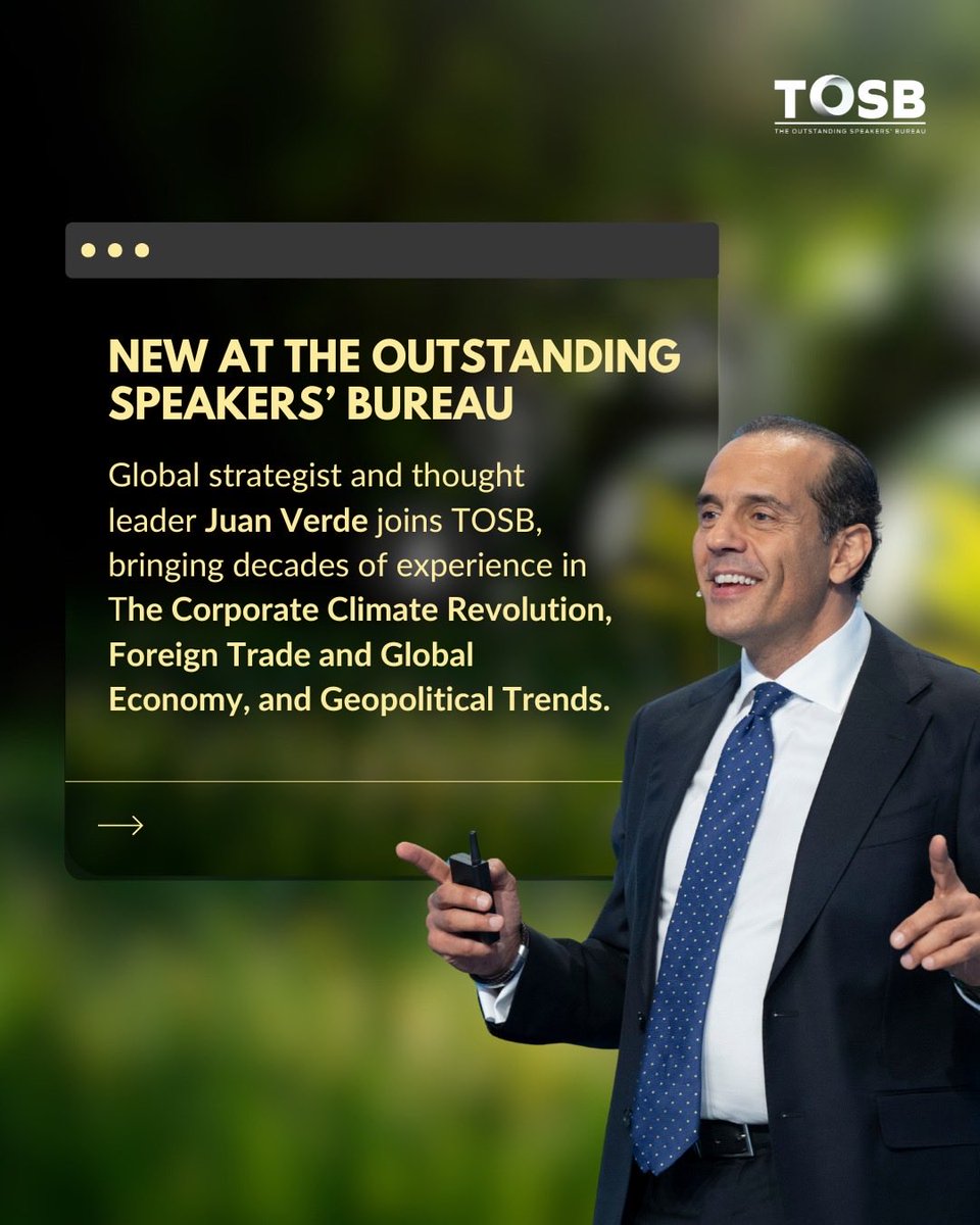 The Outstanding Speakers' Bureau tweet media
