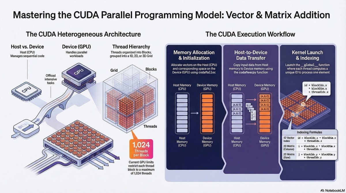 technomadlyf's tweet photo. Cuda Vector Addition an infographic 😉

#cuda #nvidia https://t.co/YpnXntzBqs