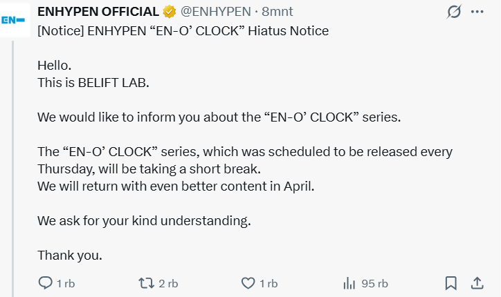 sumpah takut banget... lu pada mau edit video en-o'clock ulang? lu JAHAT banget kalo video heeseung bakal di potong atau di blur. SUMPAH LU IBLIS BANGET KALO LU TEGA NGELAKUIN ITU.