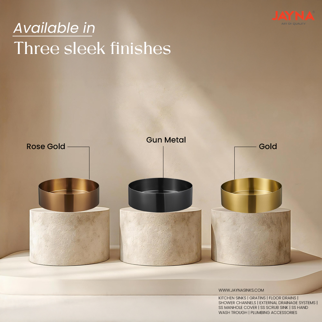 jaynasinks_'s tweet image. Luxury isn’t added. It’s crafted.
Jayna’s PVD Luxury Basin brings timeless elegance to your bathroom with stunning finishes in Gold, Rose Gold &amp;amp; Gun Metal.
#JaynaSinks #CraftingElegance #luxurybathroom #bathroomdesign #modernbathroom #luxurybasin 
#designerbasin #luxuryfixtures